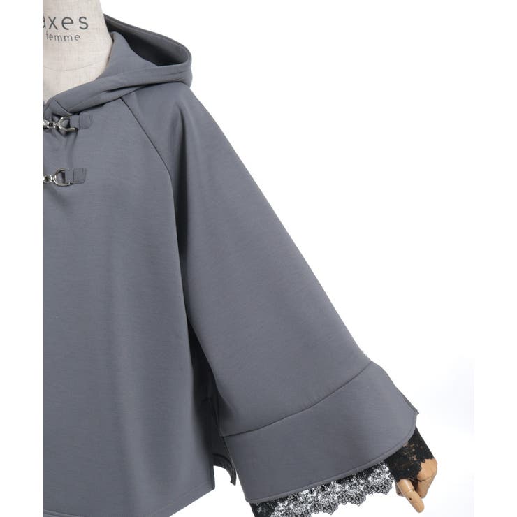 ダンボールニットポンチョ | axes femme | 詳細画像32 