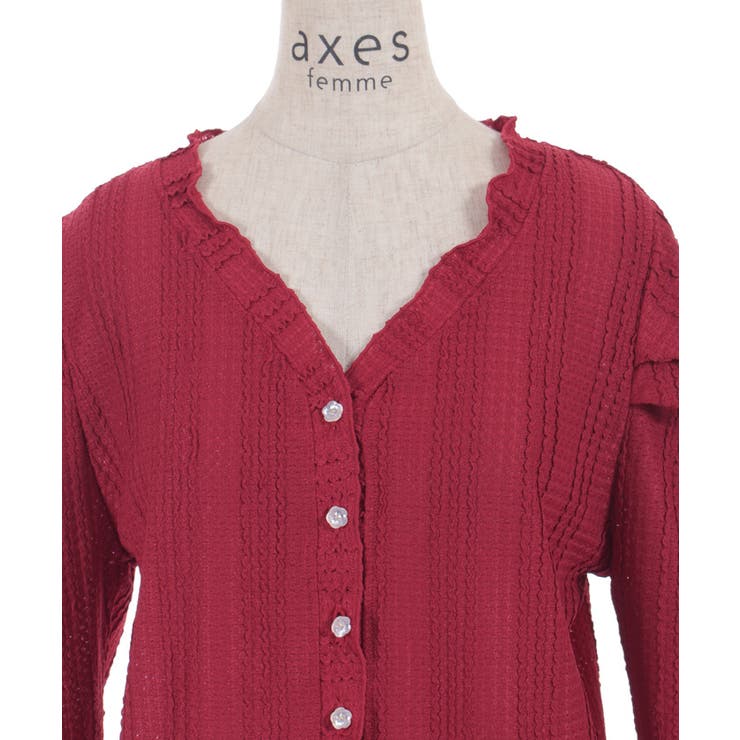 フラワーボタンカーデ | axes femme | 詳細画像18 