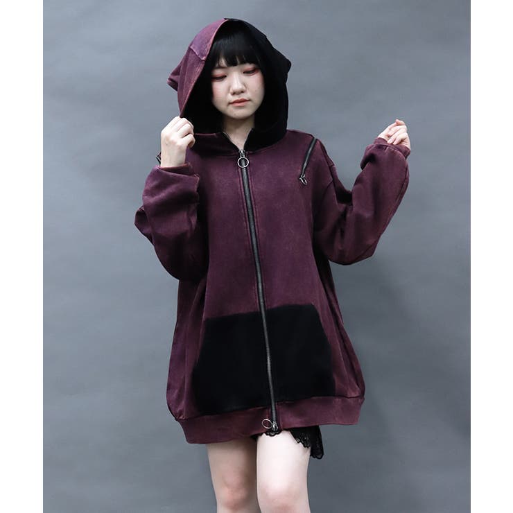 ワイン | ピエロフードパーカー | axes femme