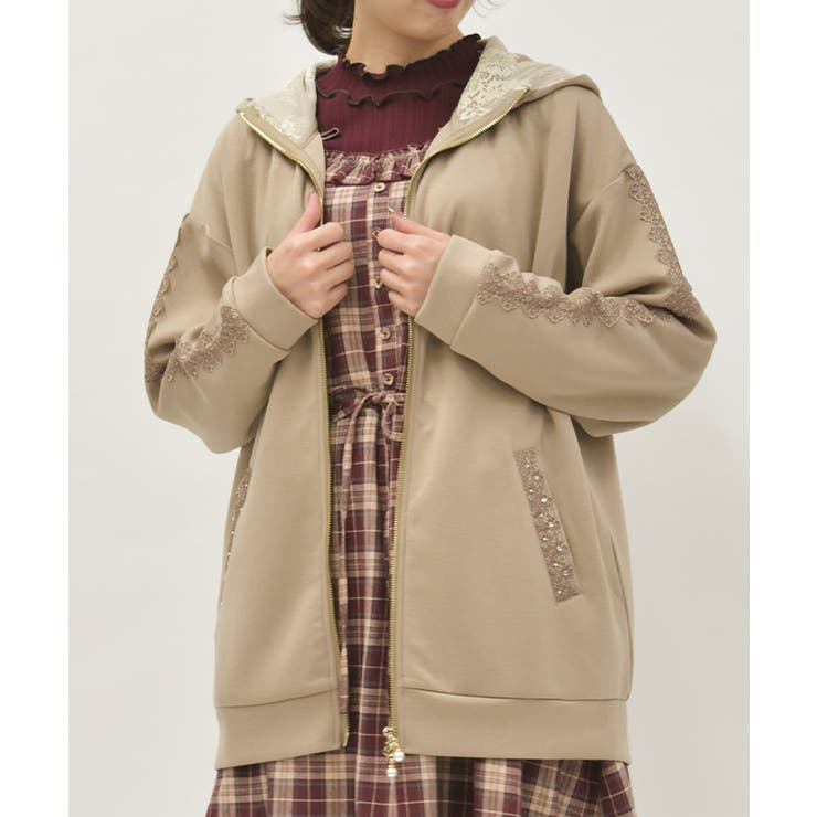 モカ | Ｗジップロングパーカー | axes femme