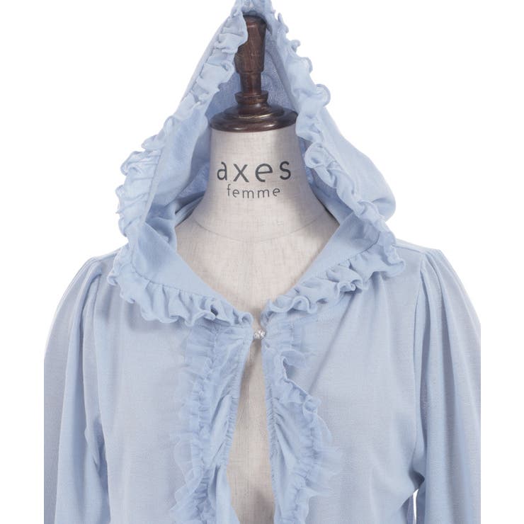 ＵＶカットフードフリルカーディガン | axes femme | 詳細画像23 