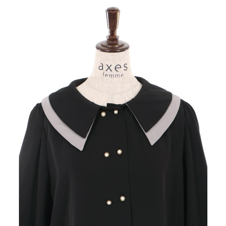 ２枚襟ブラウス[品番：IGAW0000325]｜axes femme（アクシーズファム）のレディースファッション通販｜SHOPLIST（ショップリスト）