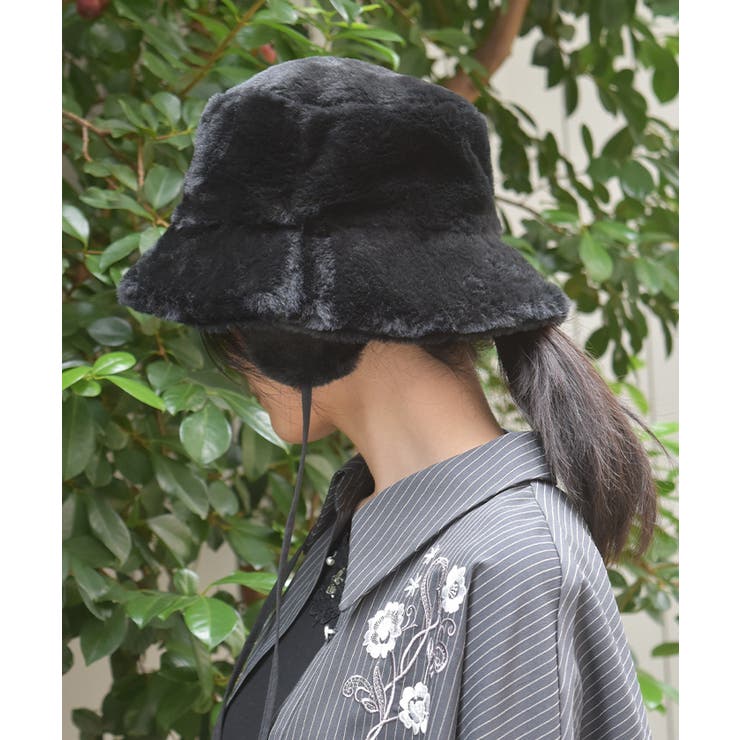 黒 | イヤーウォーマーファーハット | axes femme