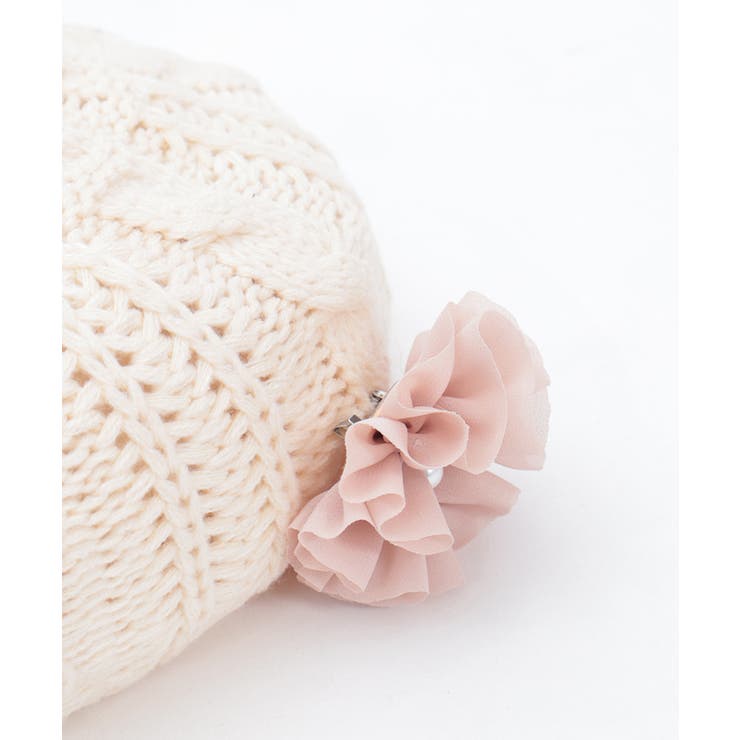 コサージュ付きニットベレー | axes femme | 詳細画像6 