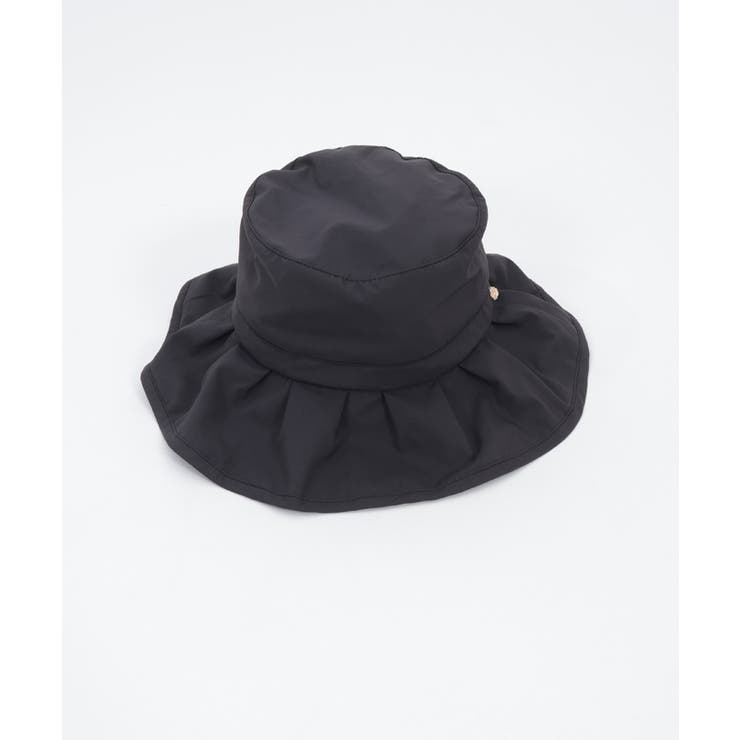 黒 | フリル風ブリムＵＶハット | axes femme
