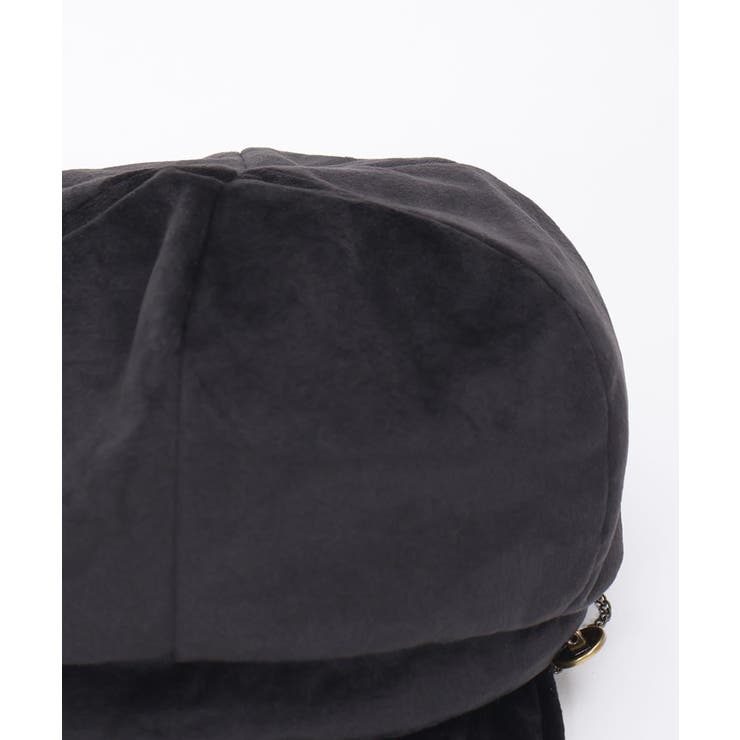 サイド釦ベロアキャスケット[品番：IGAW0005732]｜axes femme