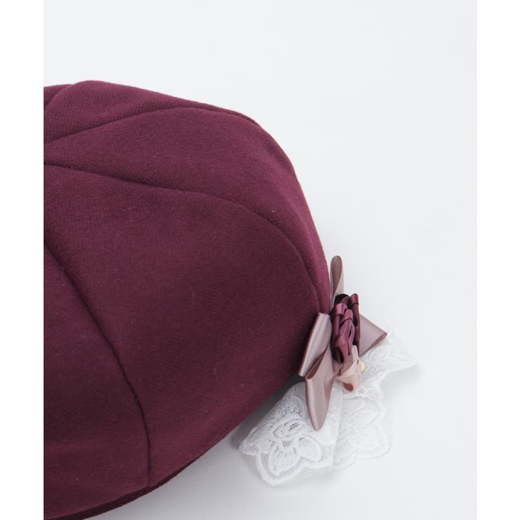 巻きバラブローチ付きベレー | axes femme | 詳細画像14 