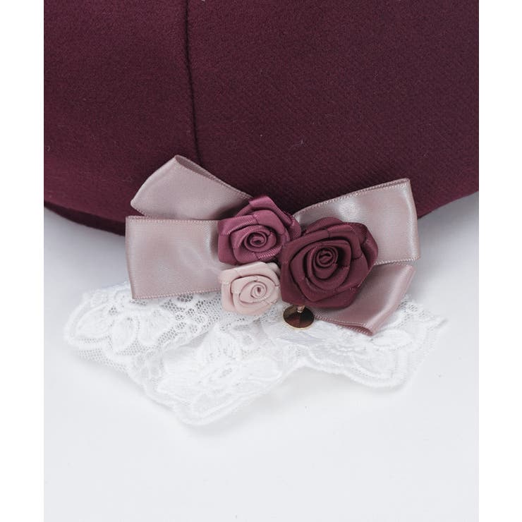 巻きバラブローチ付きベレー | axes femme | 詳細画像16 