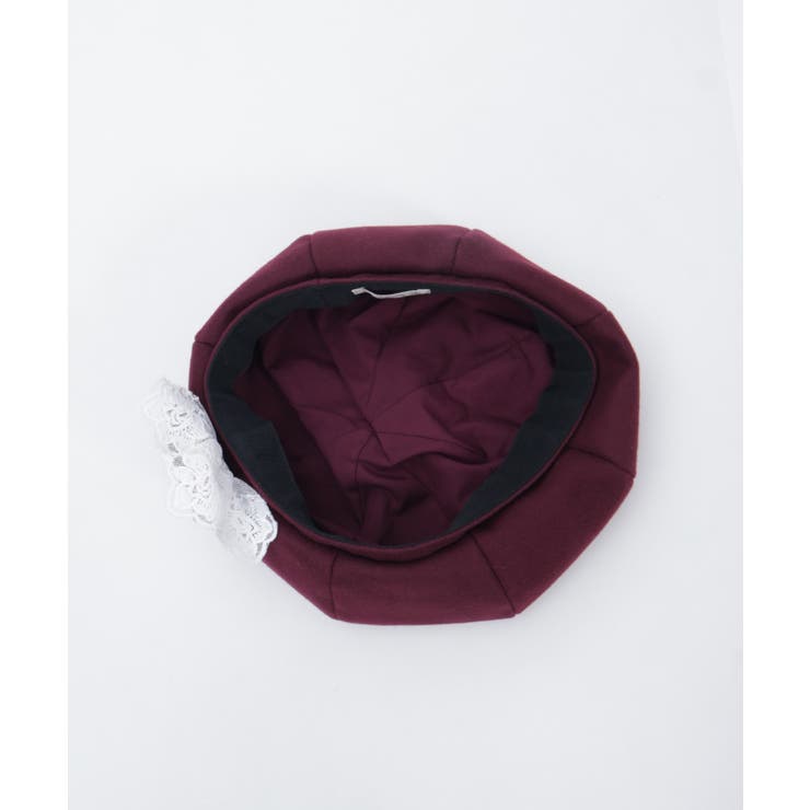 巻きバラブローチ付きベレー | axes femme | 詳細画像18 