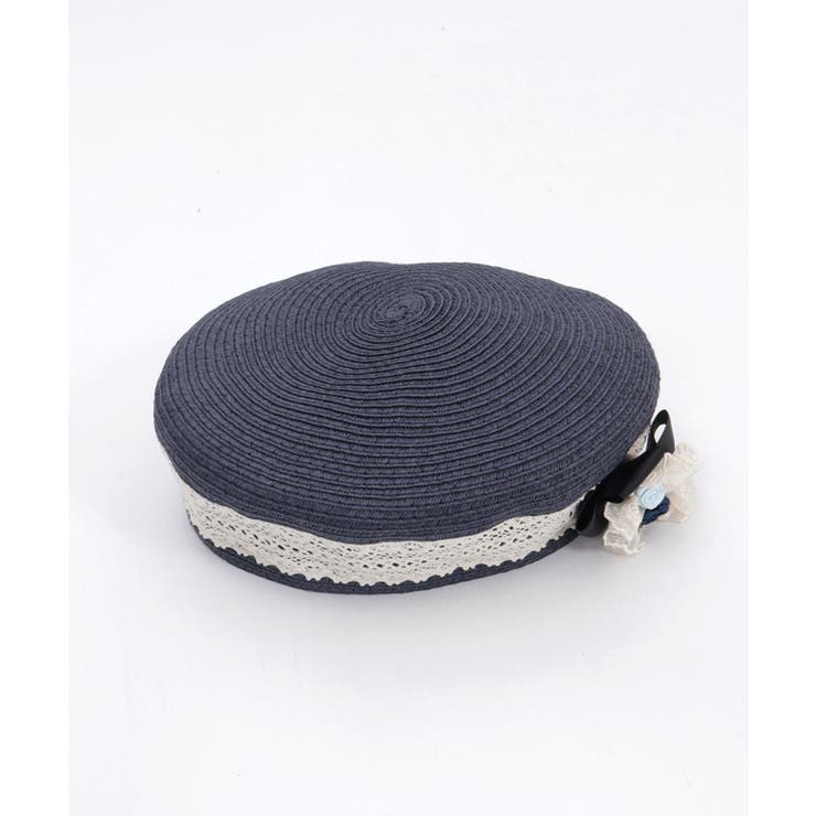 ブローチ付きレース雑材ベレー | axes femme | 詳細画像17 