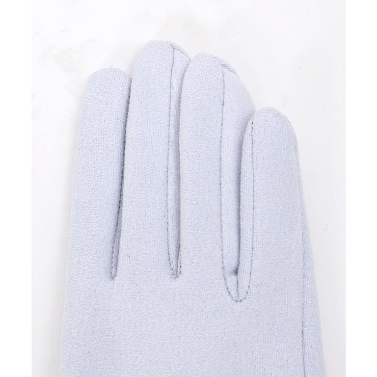 雪刺繍×パールファー手袋[品番：IGAW0005611]｜axes femme（アクシーズ