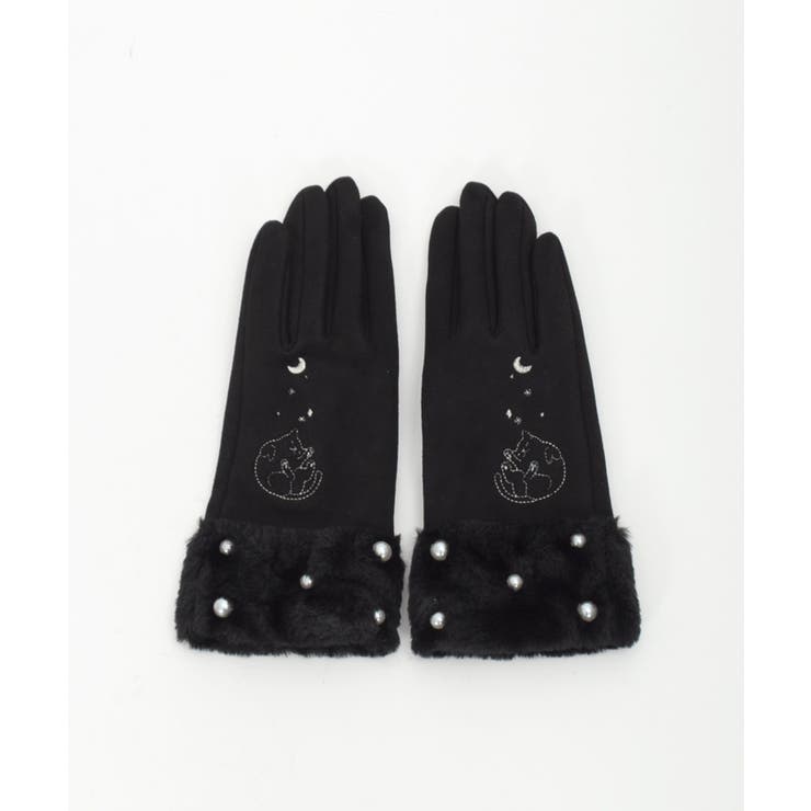 猫刺繍手袋[品番：IGAW0005547]｜axes femme（アクシーズファム