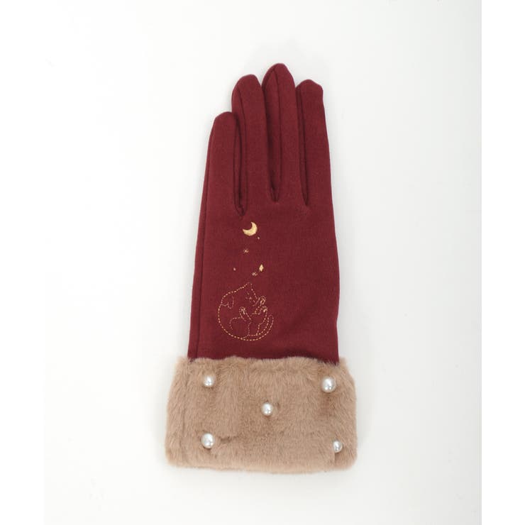 猫刺繍手袋[品番：IGAW0005547]｜axes femme（アクシーズファム
