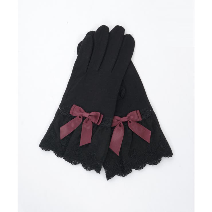 レースフリルUVショート手袋[品番：IGAW0007889]｜axes femme