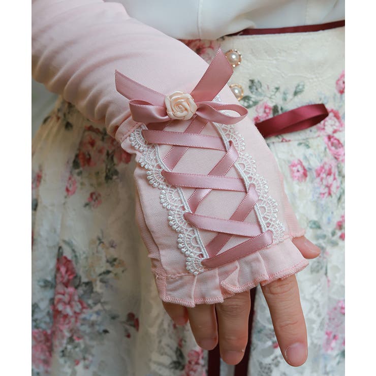 レースアップＵＶロング手袋 | axes femme | 詳細画像3 