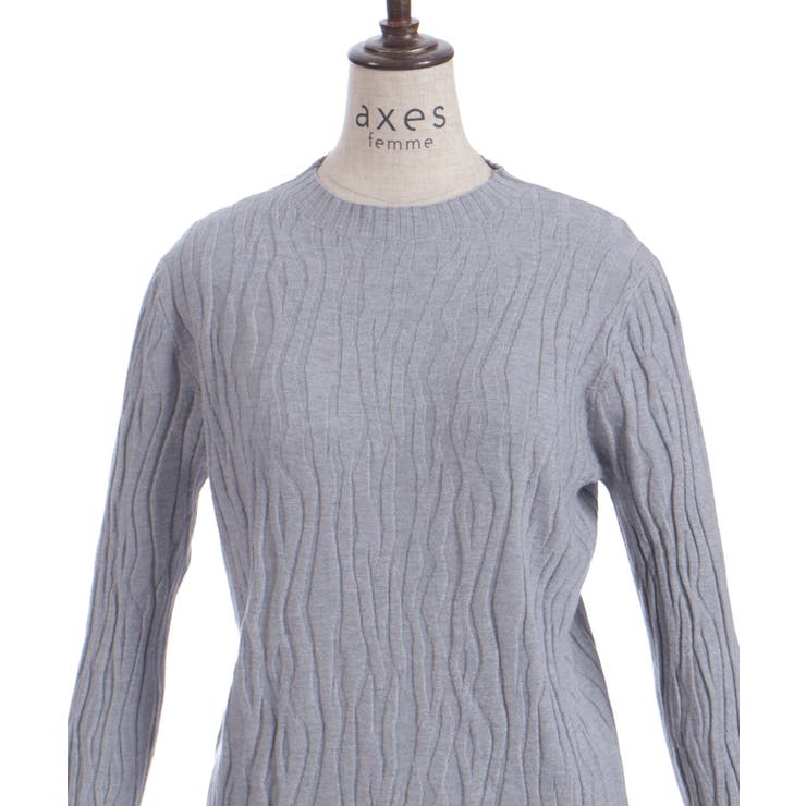 ジャカードニットプルオーバー | axes femme | 詳細画像12 