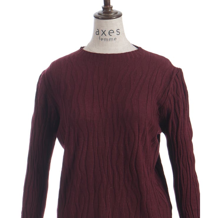 ジャカードニットプルオーバー | axes femme | 詳細画像5 