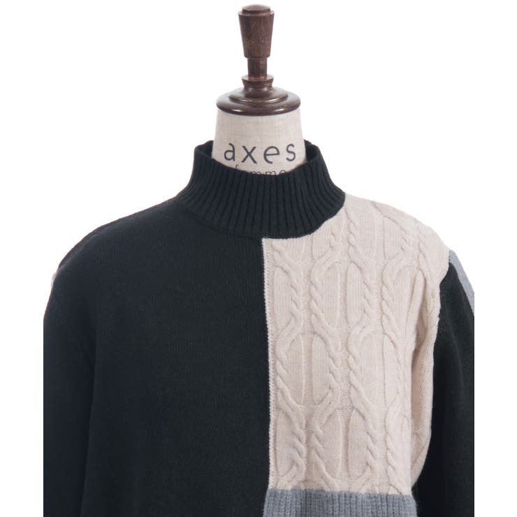 ブロッキングニット | axes femme | 詳細画像10 