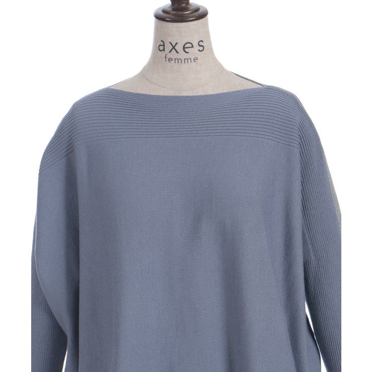 バイカラーニットチュニ | axes femme | 詳細画像10 