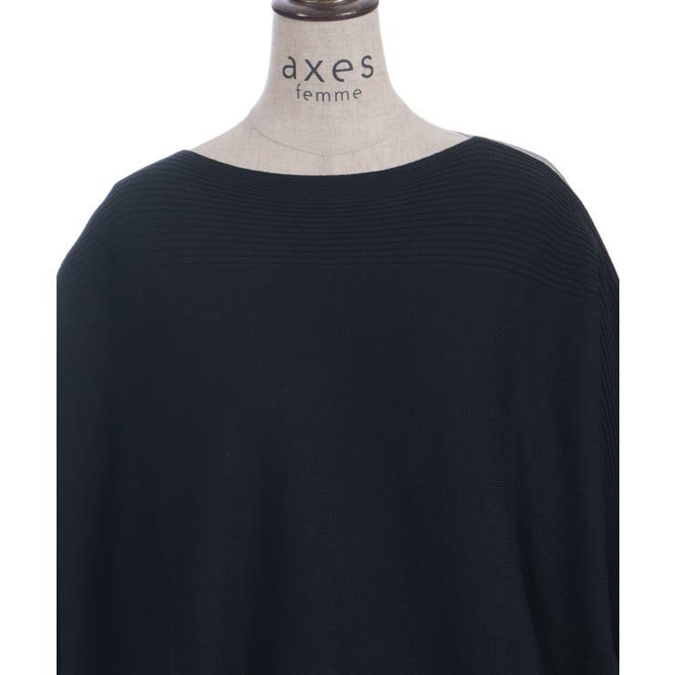バイカラーニットチュニ | axes femme | 詳細画像19 