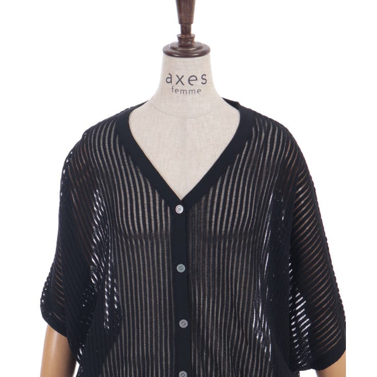 メッシュドルマンカーディガン | axes femme | 詳細画像25 