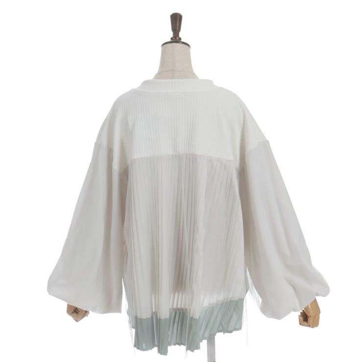 チュール切替カーデ | axes femme | 詳細画像19 