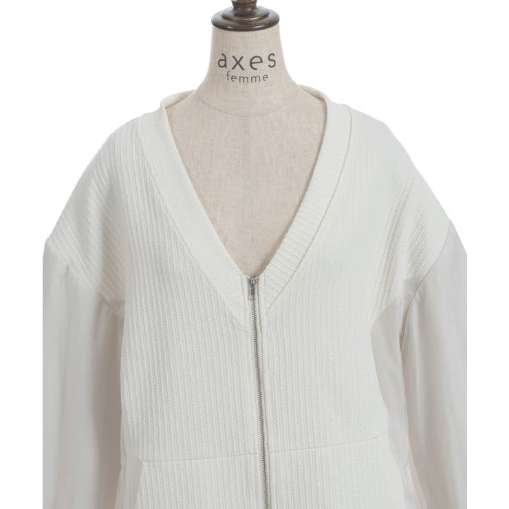 チュール切替カーデ | axes femme | 詳細画像20 