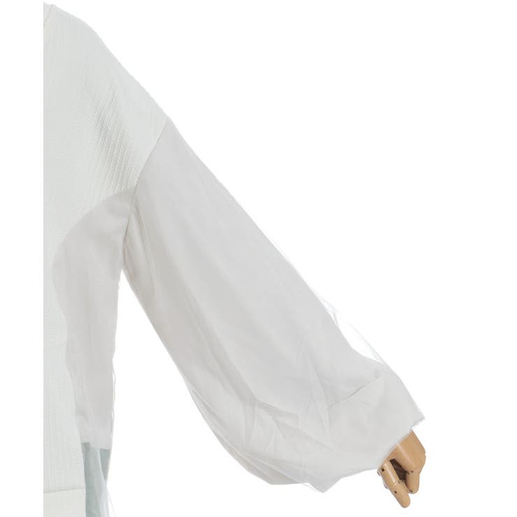 チュール切替カーデ | axes femme | 詳細画像24 