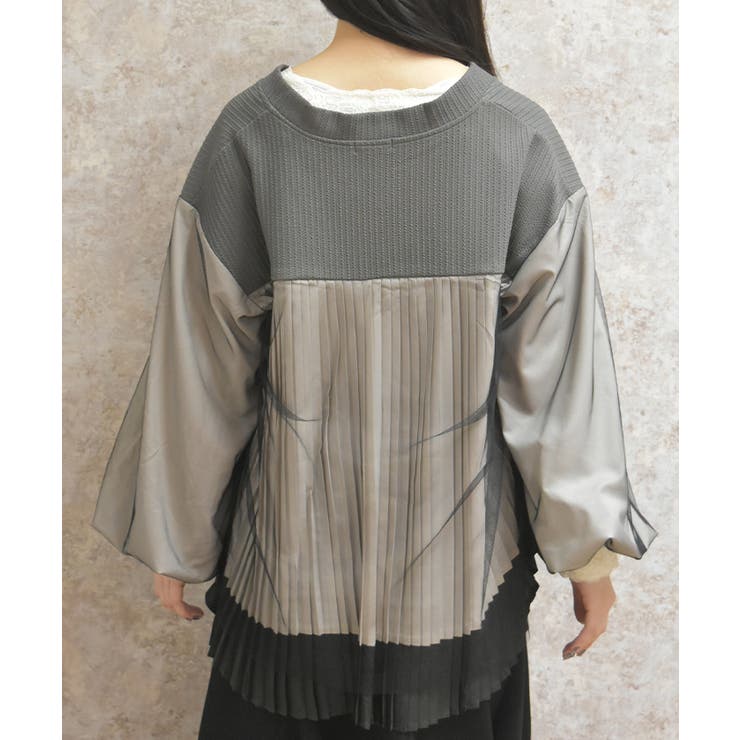 チュール切替カーデ | axes femme | 詳細画像7 