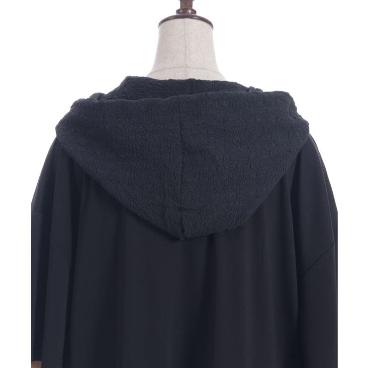 異素材切替パーカー | axes femme | 詳細画像12 