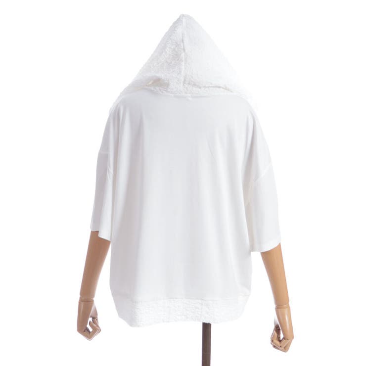 異素材切替パーカー | axes femme | 詳細画像20 