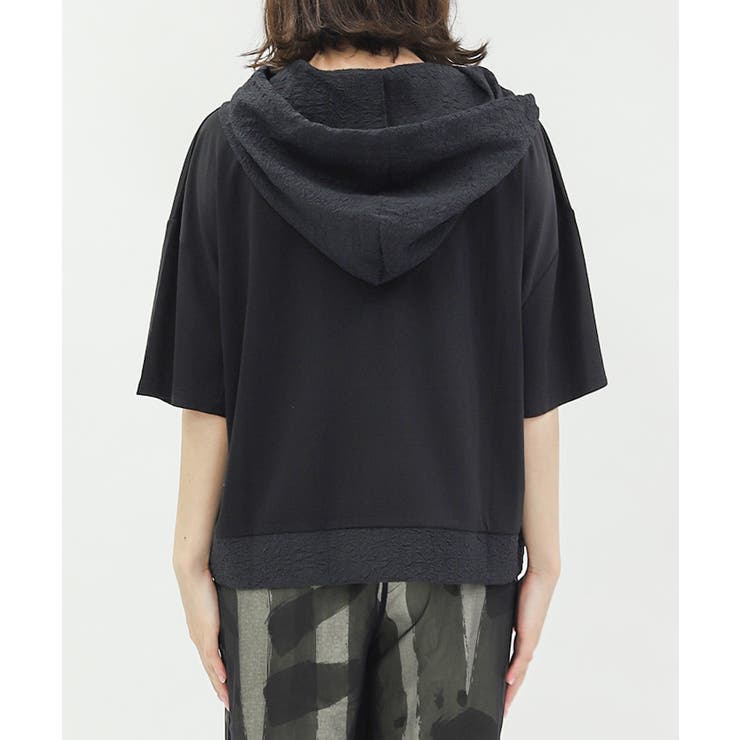 異素材切替パーカー | axes femme | 詳細画像5 