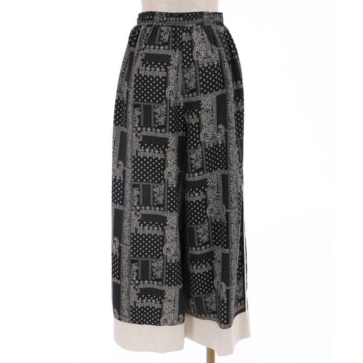 バンダナ柄配色パンツ[品番：IGAW0001564]｜axes femme（アクシーズ