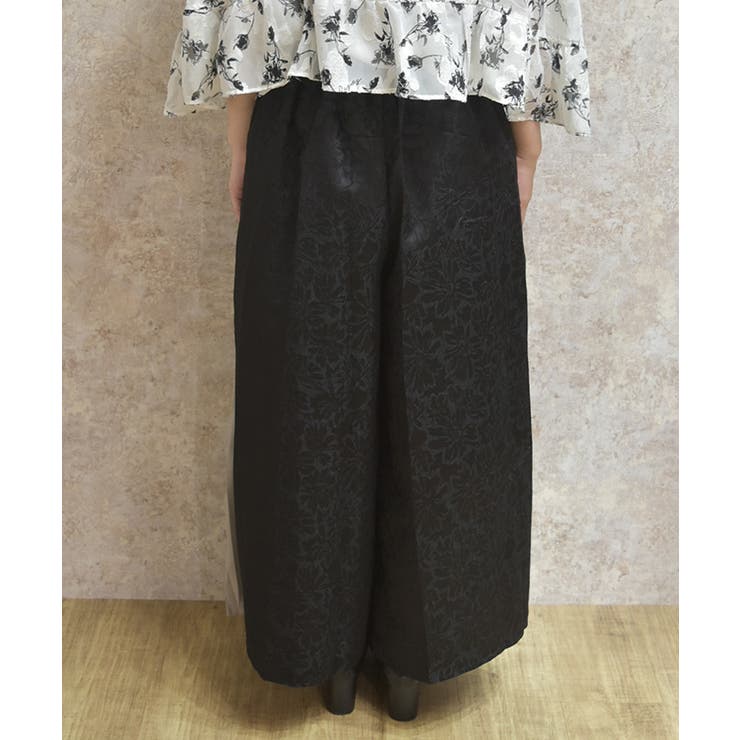 異素材プリーツ切替パンツ | axes femme | 詳細画像3 