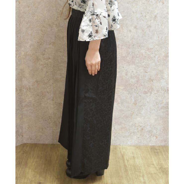 異素材プリーツ切替パンツ | axes femme | 詳細画像5 