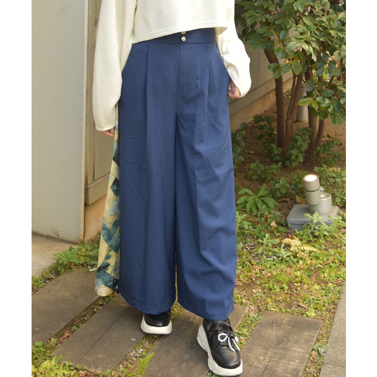 サイドＰＴ切替フレアパンツ | axes femme | 詳細画像1 