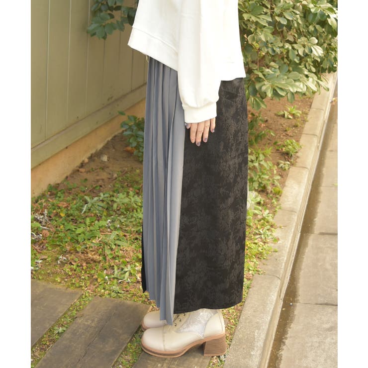 異素材切替パンツ | axes femme | 詳細画像5 