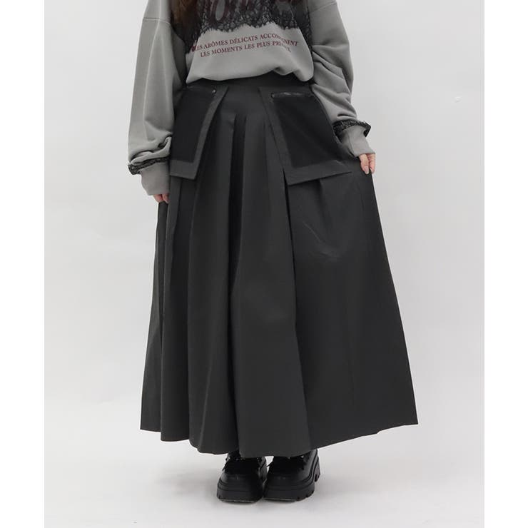 メッシュデザインフレアパンツ | axes femme | 詳細画像1 