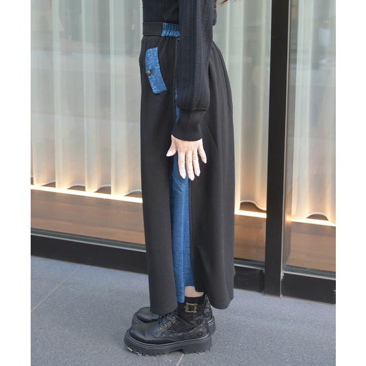 異素材切替スカート | axes femme | 詳細画像2 