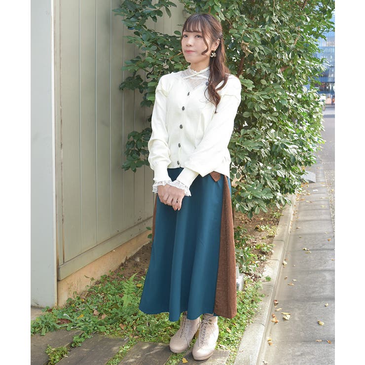 異素材切替スカート | axes femme | 詳細画像7 