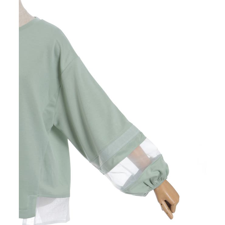 ダンボールカットシア切替プルオーバー | axes femme | 詳細画像12 