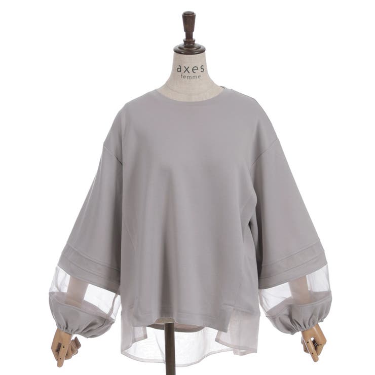 ダンボールカットシア切替プルオーバー | axes femme | 詳細画像13 