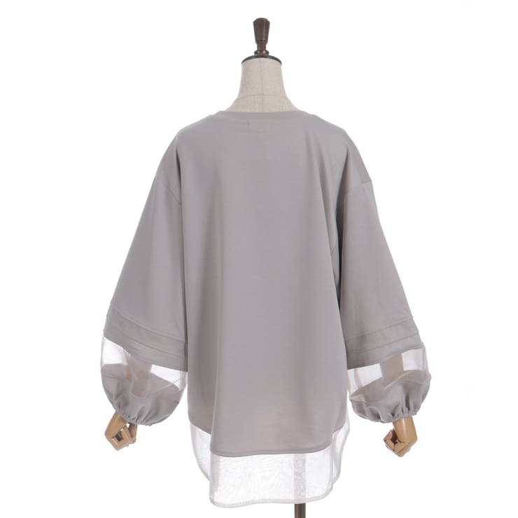 ダンボールカットシア切替プルオーバー | axes femme | 詳細画像15 