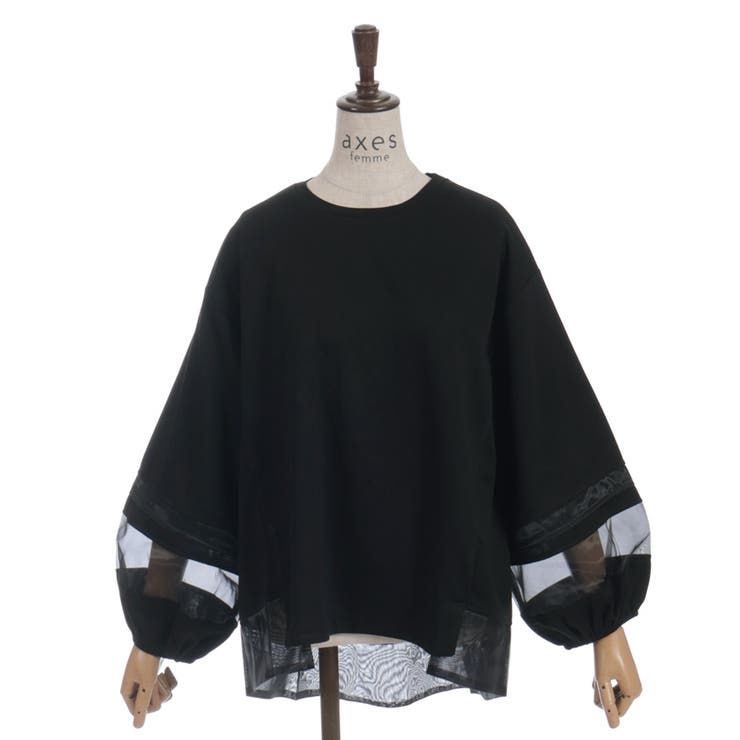 ダンボールカットシア切替プルオーバー | axes femme | 詳細画像21 