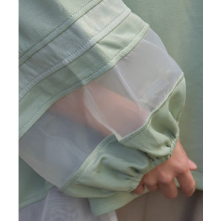 ダンボールカットシア切替プルオーバー | axes femme | 詳細画像4 