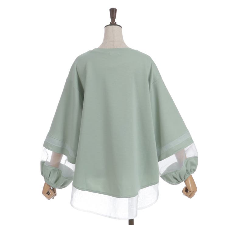 ダンボールカットシア切替プルオーバー | axes femme | 詳細画像9 