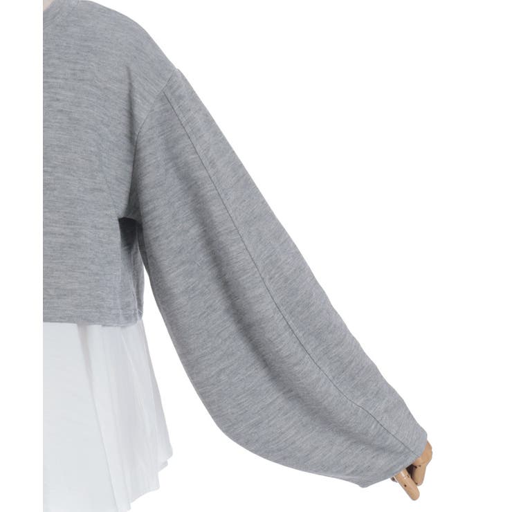 異素材レイヤードプルオーバー | axes femme | 詳細画像15 