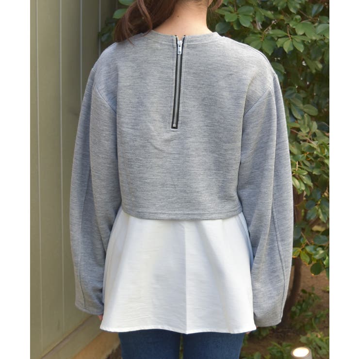 異素材レイヤードプルオーバー | axes femme | 詳細画像7 