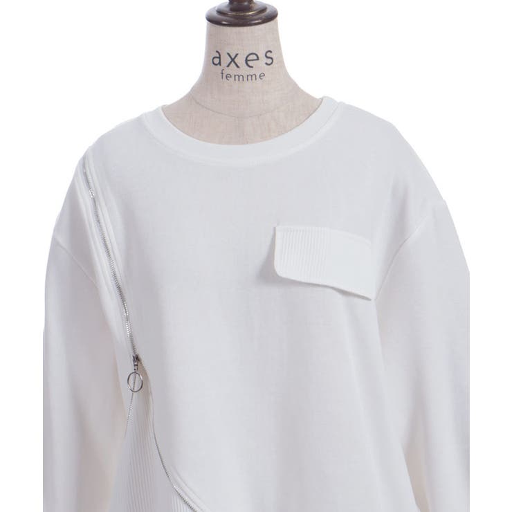 変形ジッププルオーバー | axes femme | 詳細画像18 