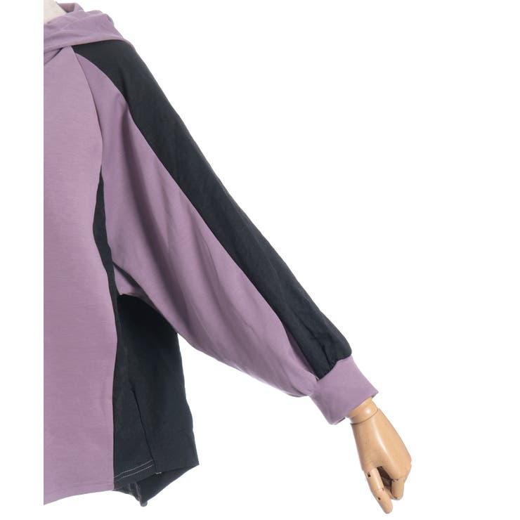 異素材配色パーカー | axes femme | 詳細画像13 